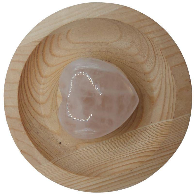 Cœur en Quartz Rose Naturel (Qualité A) - Litho Natura