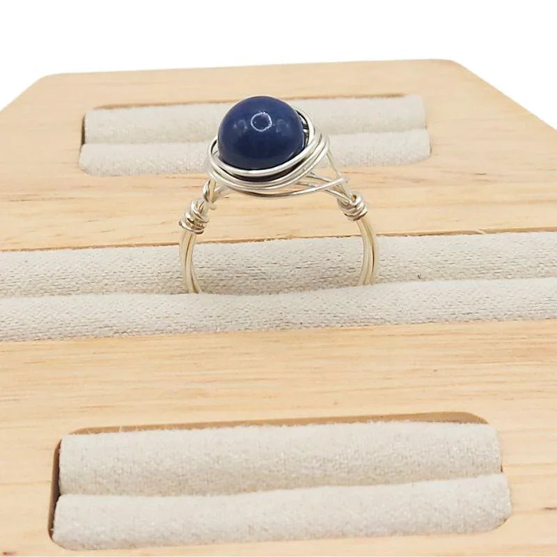 Bague en Pierre Naturelle - Lapis Lazuli - Litho Natura