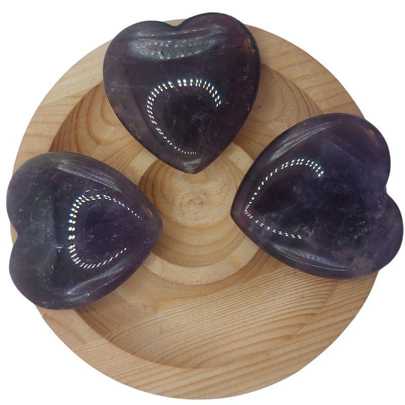 Cœur en Pierre Naturelle - Améthyste (Qualité A) - Litho Natura