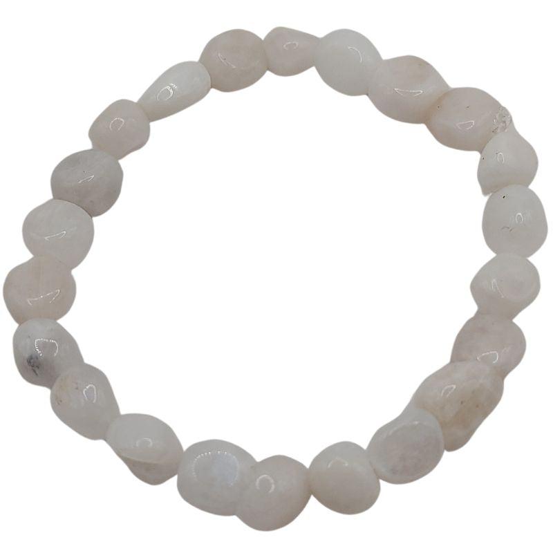 Bracelet en Pierre de Lune Naturelle en pierres taillées pour Enfants - Litho Natura