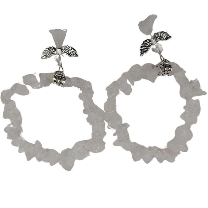 Bracelet Chips Baroque en Cristal de Roche pour Enfants - Litho Natura