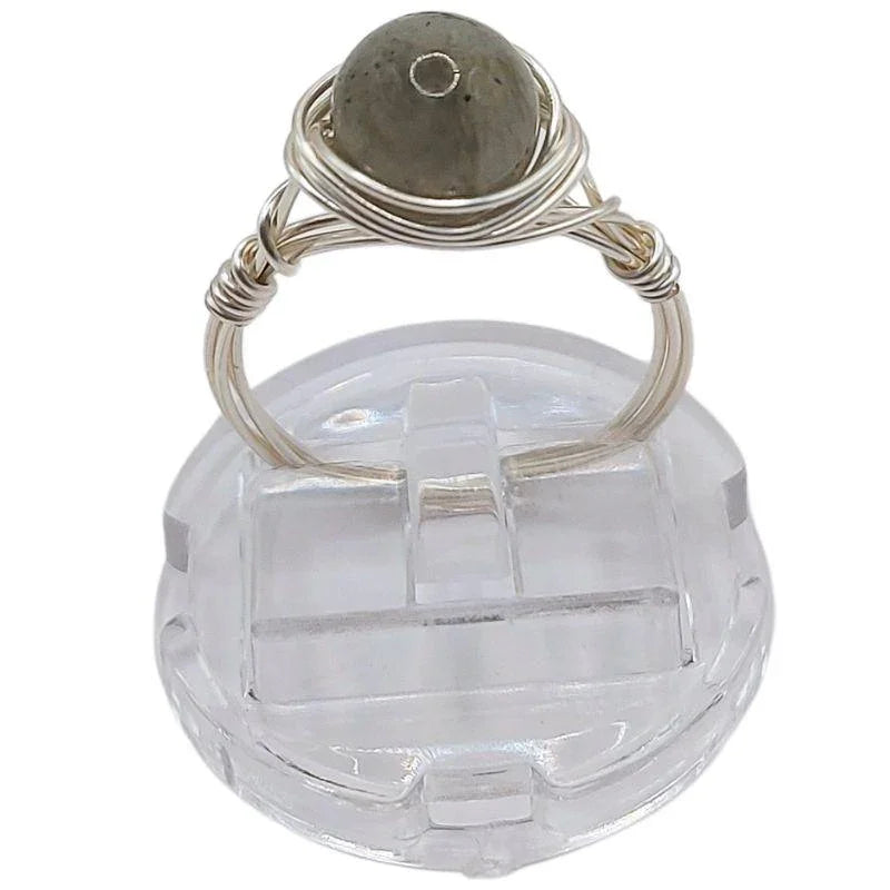 Bague en Pierre Naturelle - Labradorite - Litho Natura