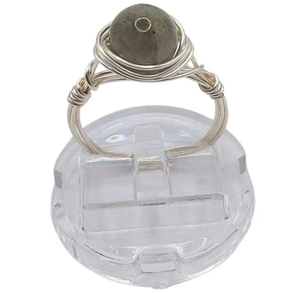 Bague en Pierre Naturelle - Labradorite - Litho Natura