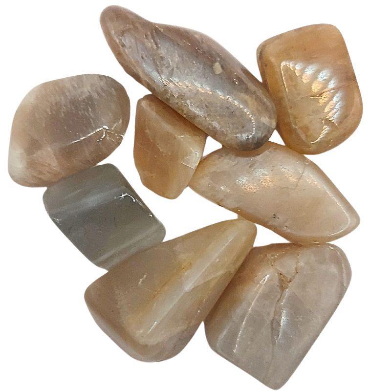 Pierres de Lune Naturelles Roulées - Qualité A - Litho Natura