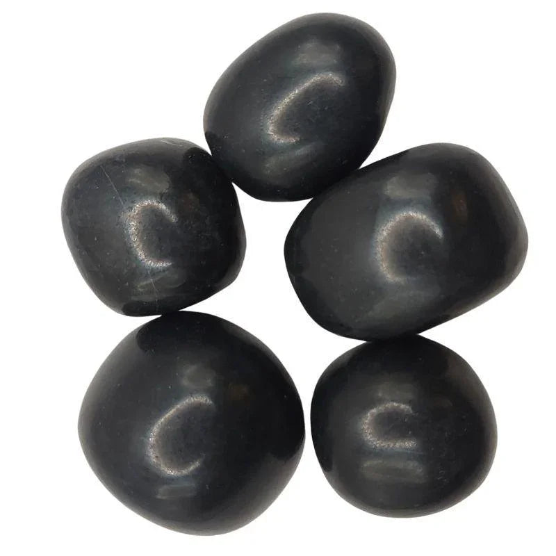 Pierres Naturelles Roulées Onyx noir - Qualité A - Litho Natura