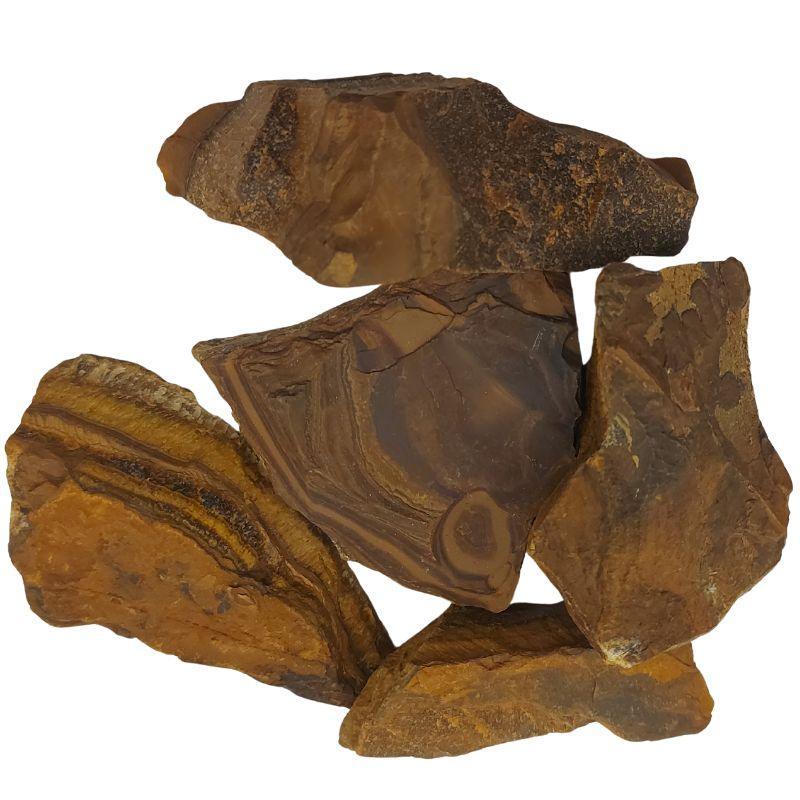 Pierres Naturelles Brutes Oeil de Tigre - Qualité A - Litho Natura