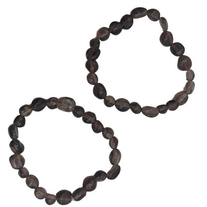 Bracelet en Obssidienne Naturelle en pierres taillées pour Enfants - Litho Natura