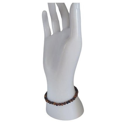 Bracelet Œil de Tigre Naturel – Perles 4 mm - Litho Natura