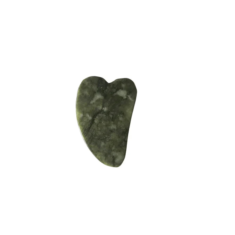 Jade Roller Gua Sha - Kit de Massage Visage en Pierre Naturelle - Litho Natura