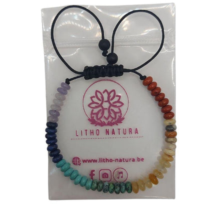 Bracelet Shamballa en pierres naturelles mixtes pour Enfants - Litho Natura
