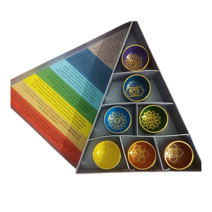Ensemble de 7 Bols Chantants Colorés - Coffret Bols 7 Chakras