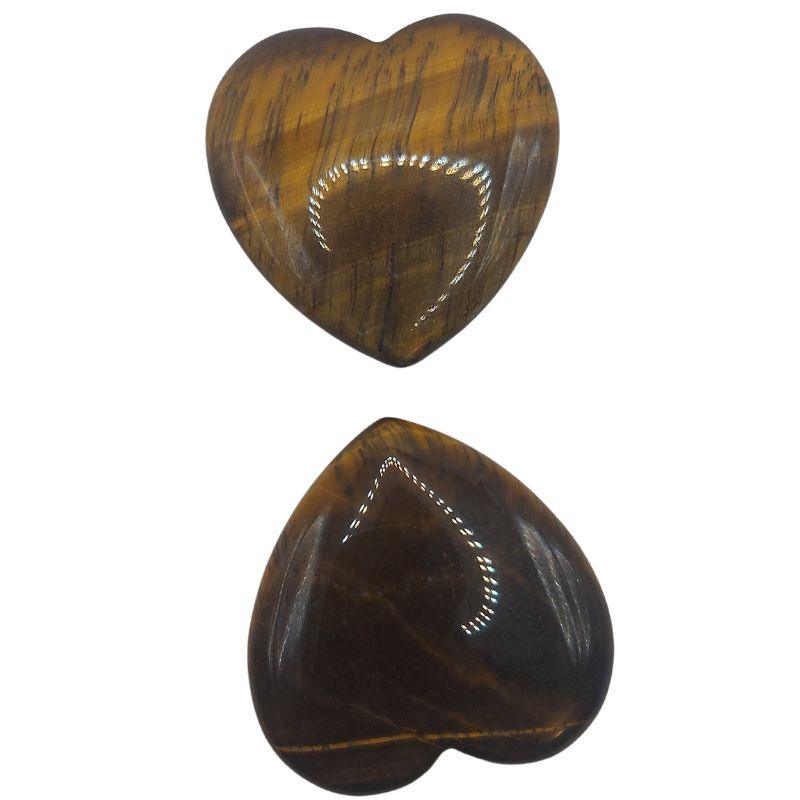 Coeur en pierre naturelle - Oeil de Tigre (Qualité A) - Litho Natura