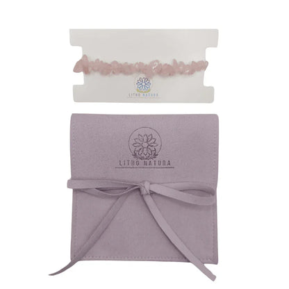 Bracelet Baroque - Quartz rose - Litho Natura