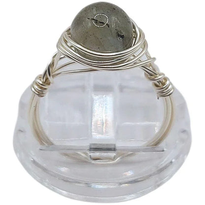 Bague en Pierre Naturelle - Labradorite - Litho Natura