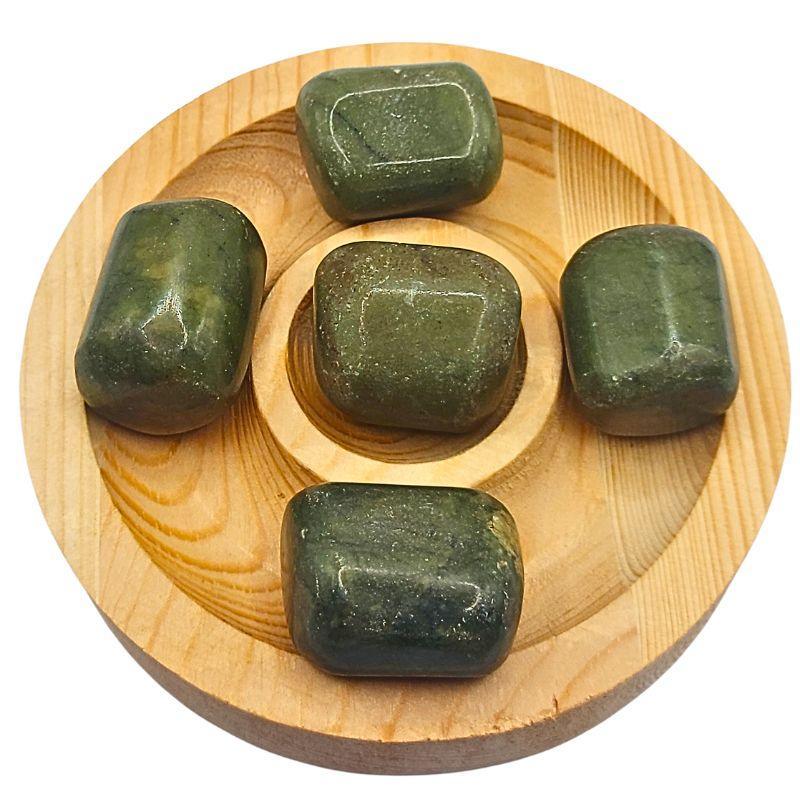 Pierres Naturelles Roulées Jade du Pakistan - Qualité AB - Litho Natura