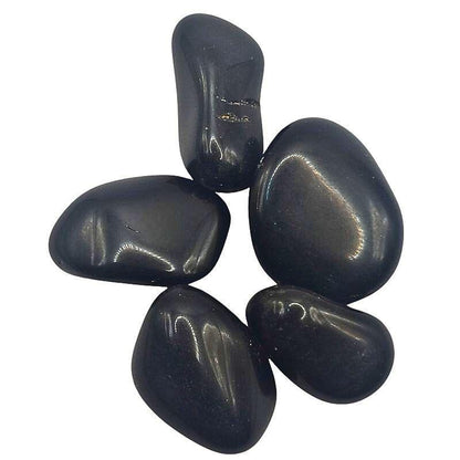 Pierres Naturelles Roulées Obsidienne Noire - Qualité AA - Litho Natura