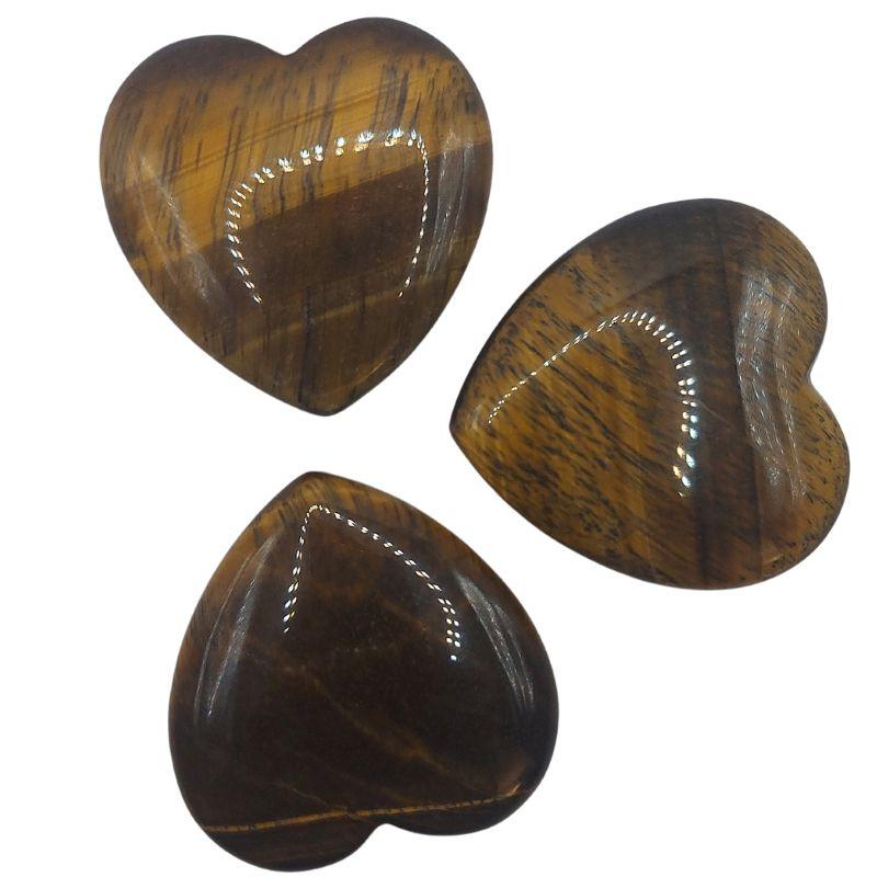 Coeur en pierre naturelle - Oeil de Tigre (Qualité A) - Litho Natura