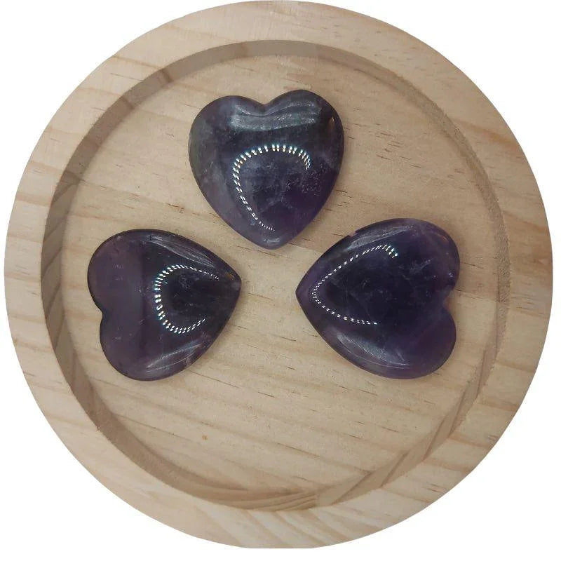 Cœur en Pierre Naturelle - Améthyste (Qualité A) - Litho Natura