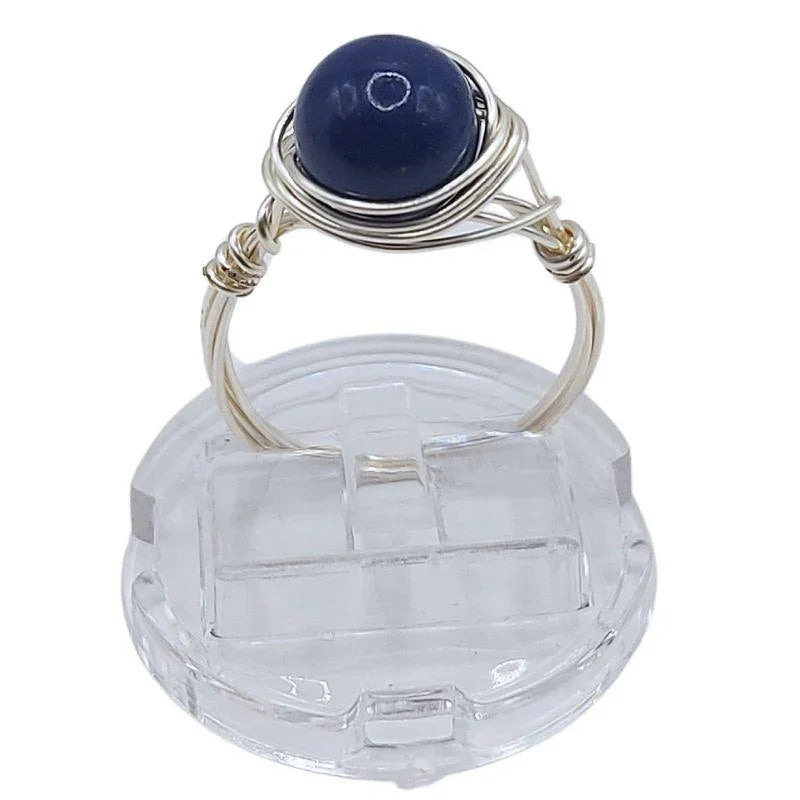 Bague en Pierre Naturelle - Lapis Lazuli - Litho Natura