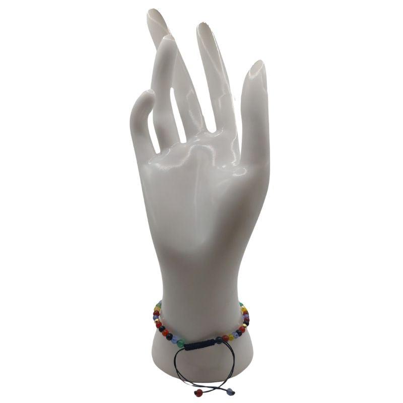 Bracelet en Agate Naturelle Tressée avec Coquillage Caurie - Style Bohème - Litho Natura