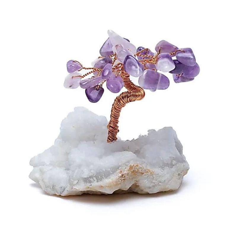 Arbre de Vie en Pierres Précieuses - Améthyste - Litho Natura