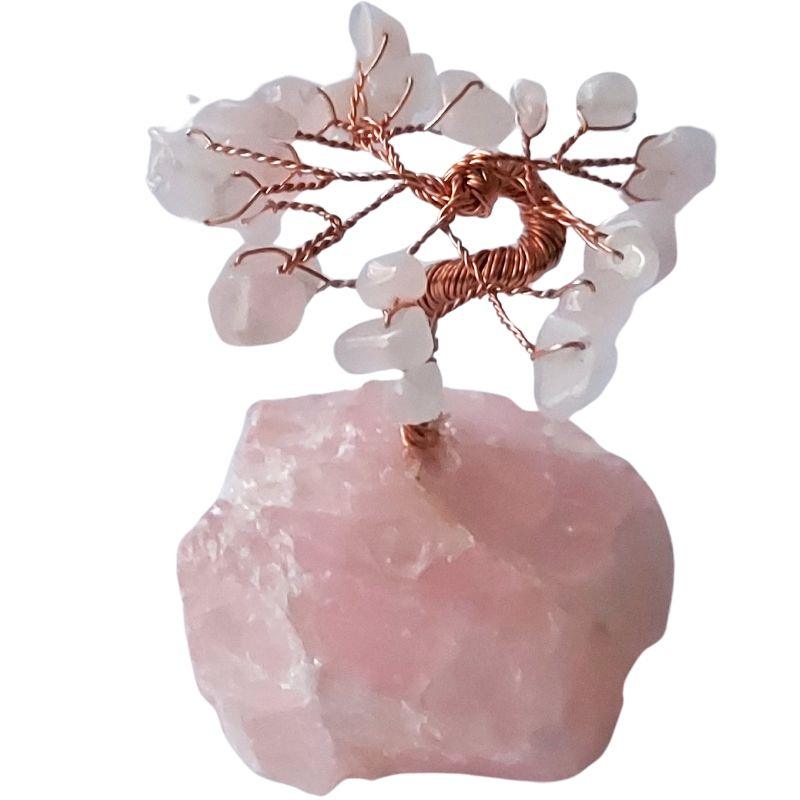Arbre de Vie en Pierres Précieuses - Quartz Rose - Litho Natura