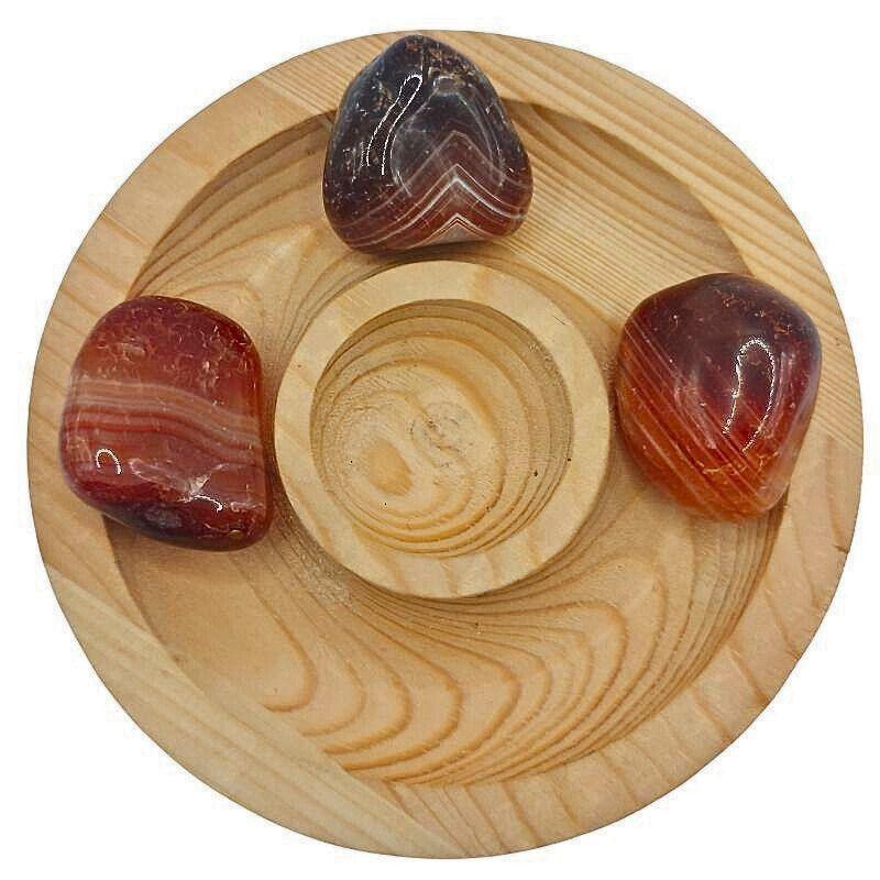 Pierres Naturelles Roulées Agate Sardonyx Rouge - Qualité A - Litho Natura