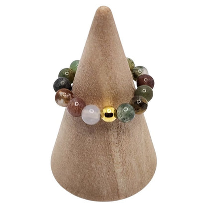 Anneau en Agate Indienne – Équilibre et Vitalité