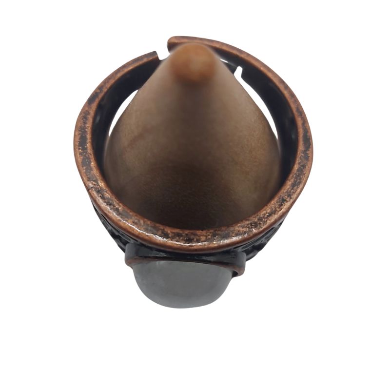 Anneaux Réglables Ronds en Cristal de Roche Naturel