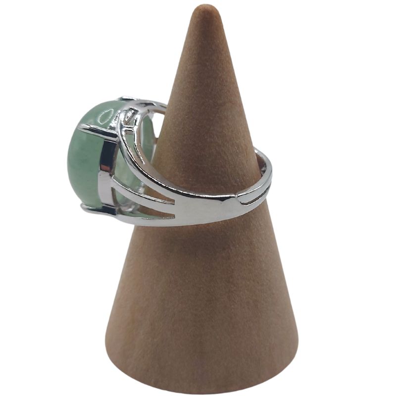 Bague Ajustable en Aventurine Verte