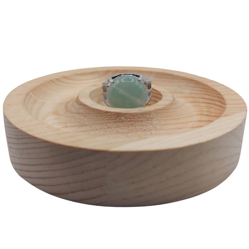 Bague Ajustable en Aventurine Verte