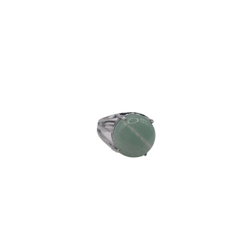 Bague Ajustable en Aventurine Verte