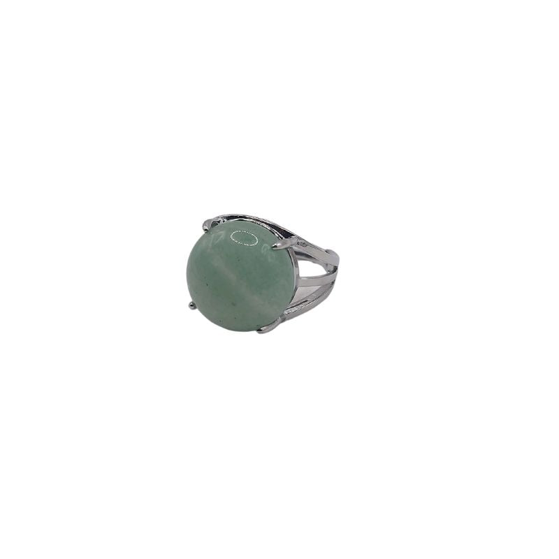 Bague Ajustable en Aventurine Verte
