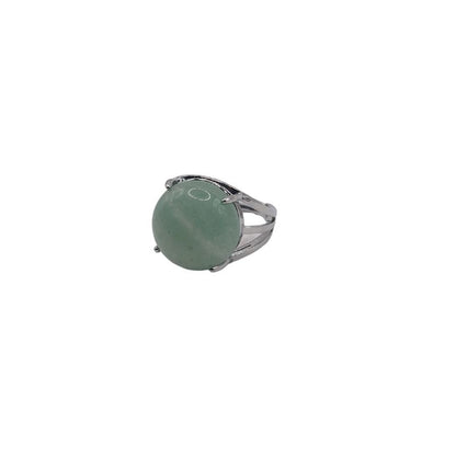 Bague Ajustable en Aventurine Verte