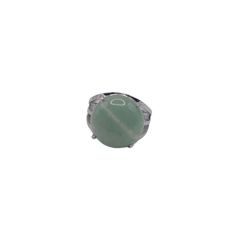 Bague Ajustable en Aventurine Verte