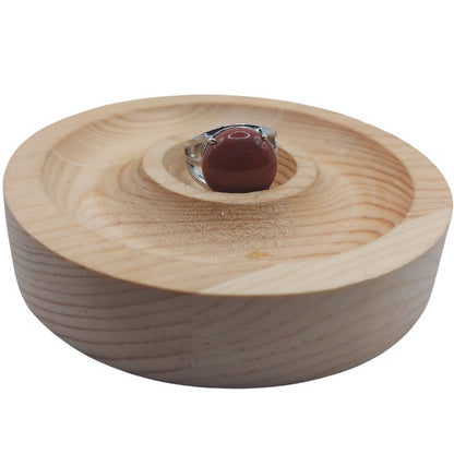 Bague Ajustable en Jaspe Rouge