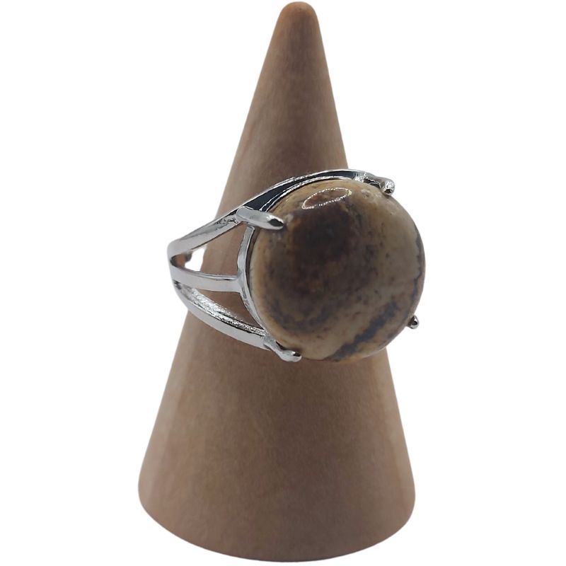 Bague Ajustable en Jaspe