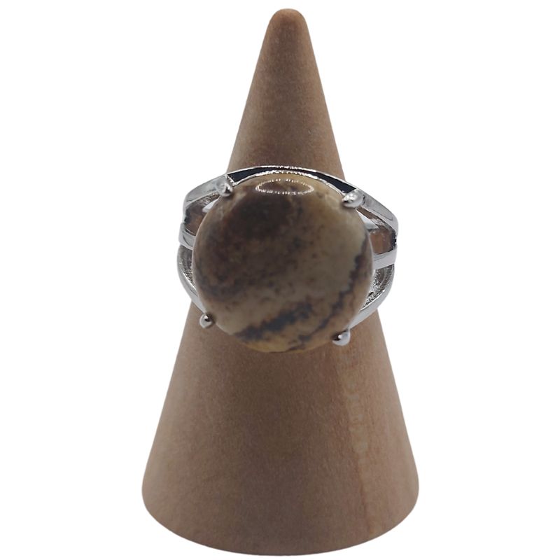 Bague Ajustable en Jaspe