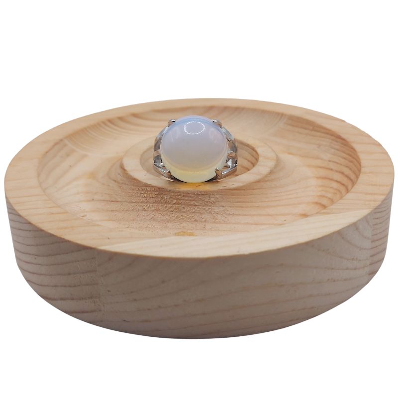 Bague Ajustable en Opale