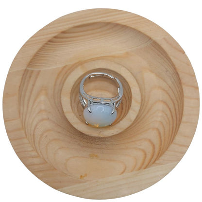 Bague Ajustable en Opale