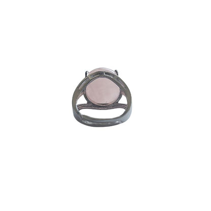 Bague Ajustable en Quartz Rose