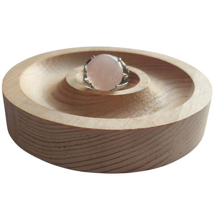 Bague Ajustable en Quartz Rose