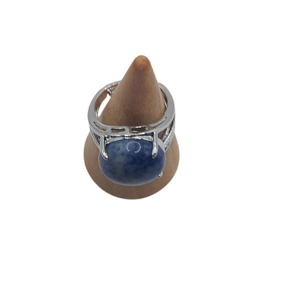 Bague Ajustable en Sodalite