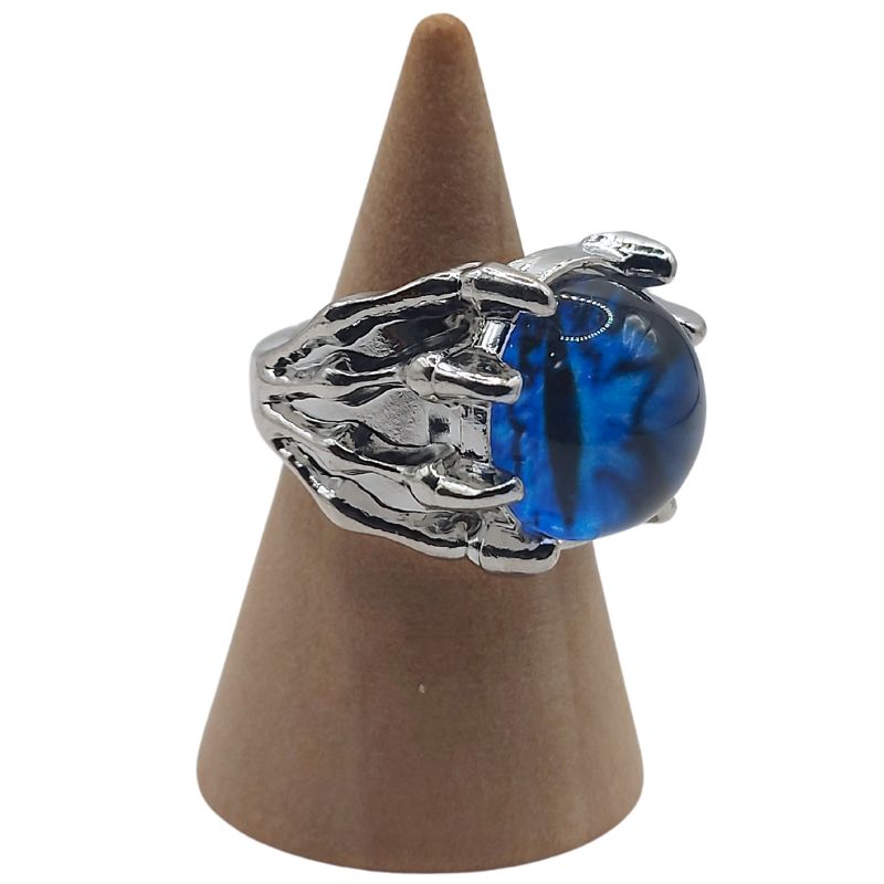 Bague Halloween - Yeux Bleu Foncé