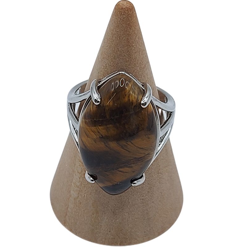 Bague Marquise - Œil de Tigre