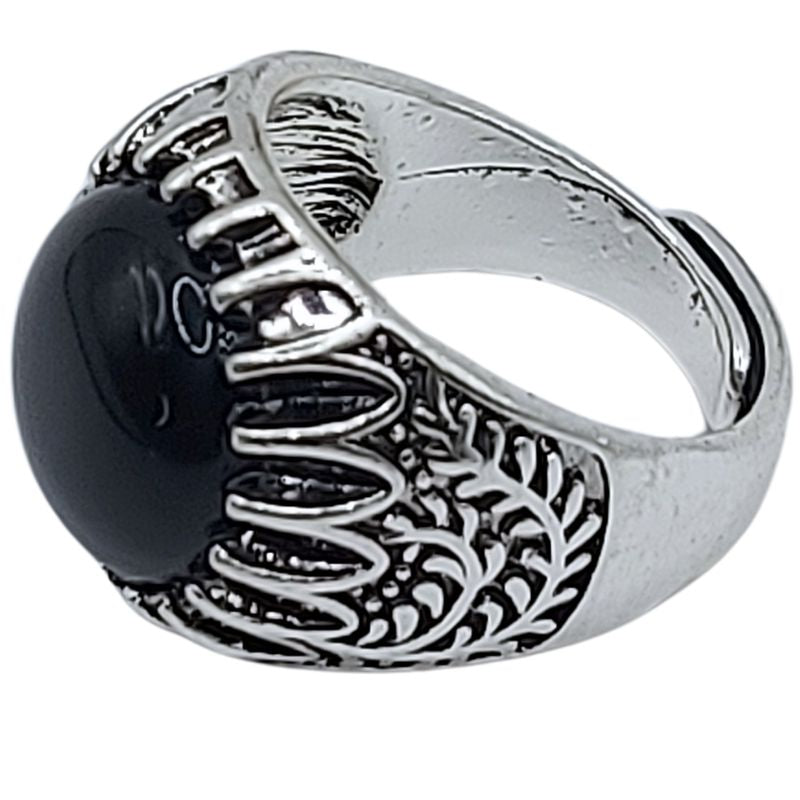 Bague Naren Mixte - Agate Noire