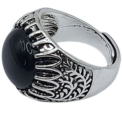 Bague Naren Mixte - Agate Noire