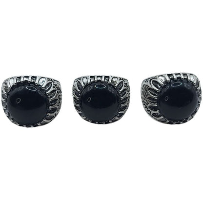 Bague Naren Mixte - Agate Noire