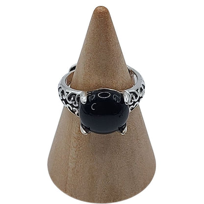 Bague Naren Mixte - Agate Noire