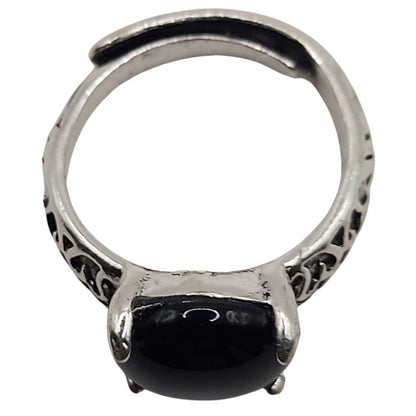 Bague Naren Mixte - Agate Noire